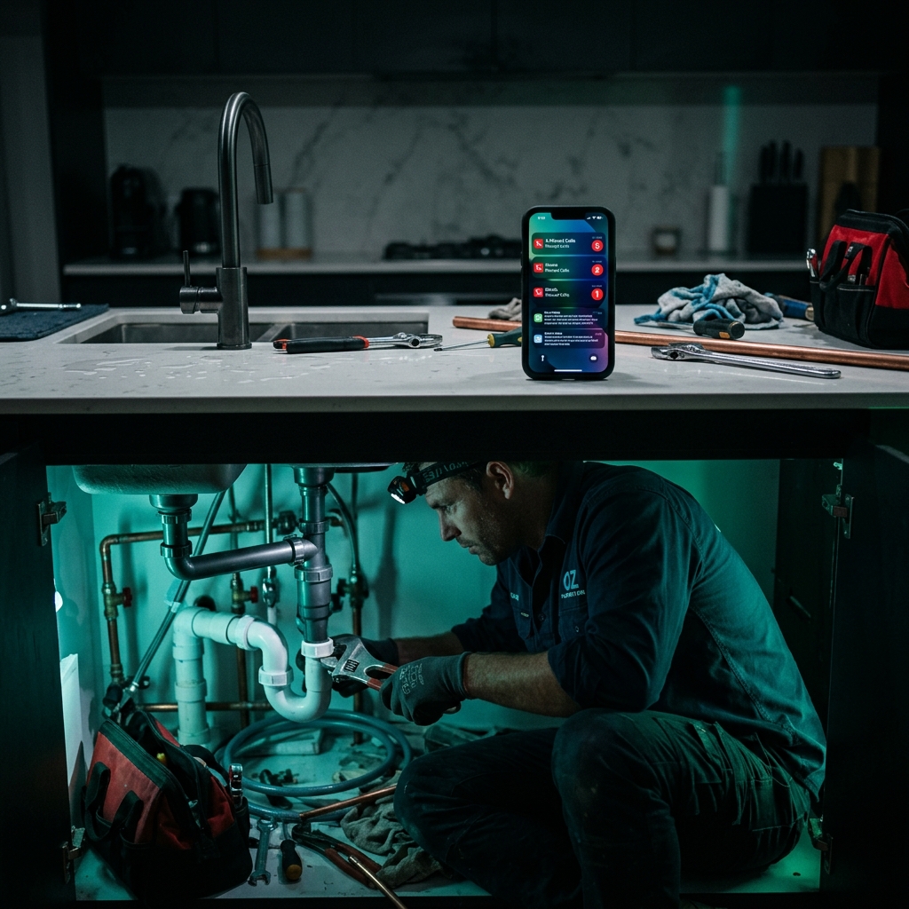 AI receptionist for plumbers Australia